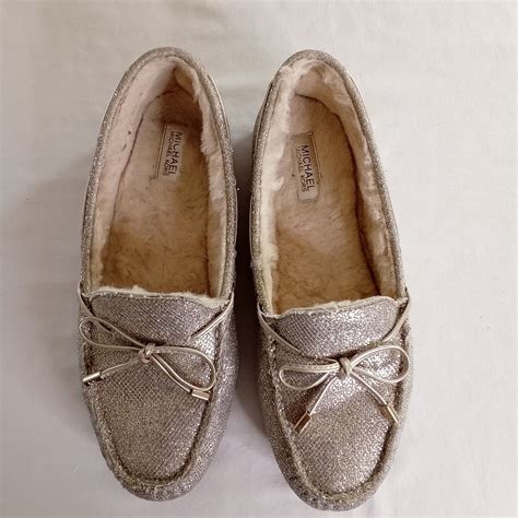 michael michael kors sutton shearling lined moccasins